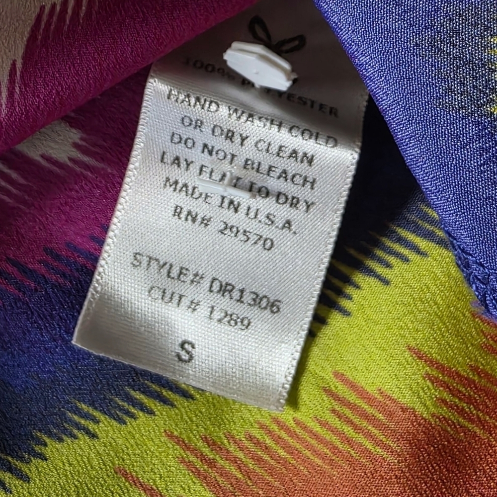 EVERLY Anthrpologie Women's Geometric Tunic Shift Dress, Size Small - Picture 7 of 7